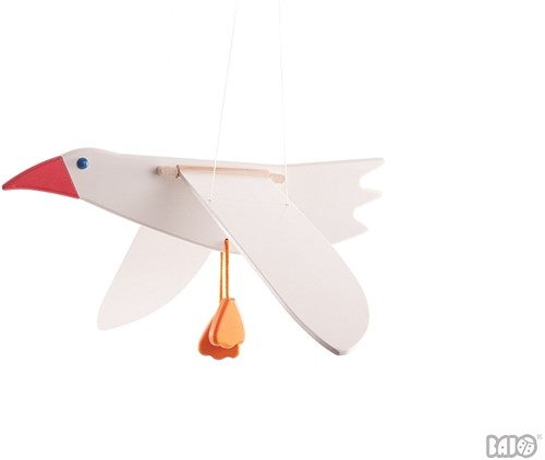Bajo Holz Spielzeugflugzeug Seagull Mewa weiß multi colour-2