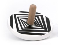 Bajo Holz Kreisel schwarz-weiß Illusion Spielzeug für Kinder