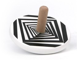 Bajo Holz Kreisel schwarz-weiß Illusion Spielzeug für Kinder