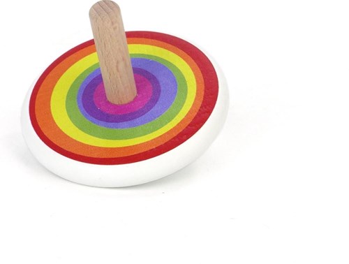 Bajo Holz Kreisel - Regenbogen Spielzeug für Kinder