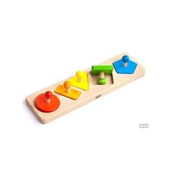 Bajo Holz Formenpuzzle Lernspielzeug - 5-teiliges Formen Set