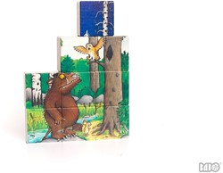 Bajo Holz Würfelpuzzle Gruffalo - doppelseitig - 9 Teile