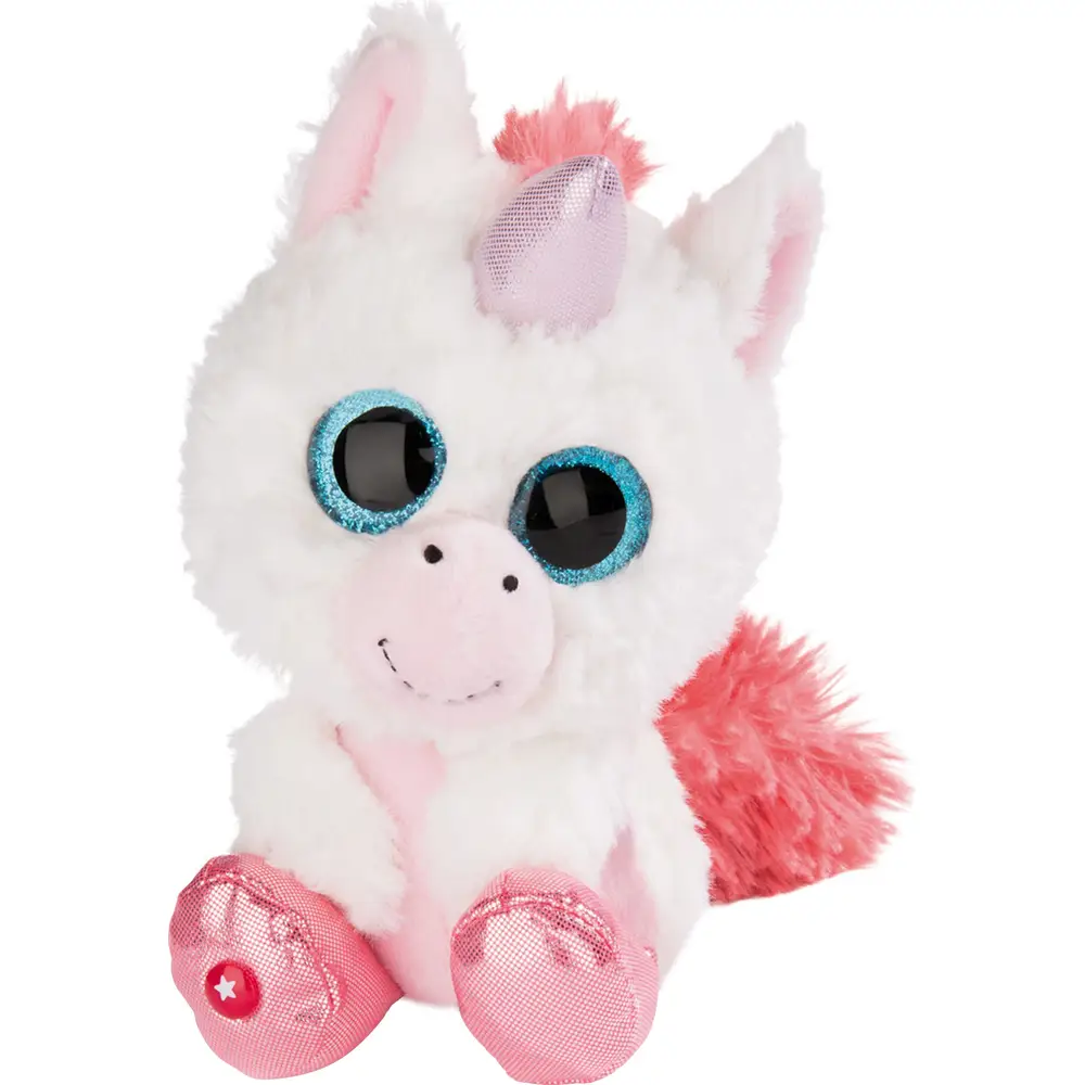 Nici Kuscheltier Einhorn Glubschis Milky-Fee 15cm Plüsch weiß rosa
