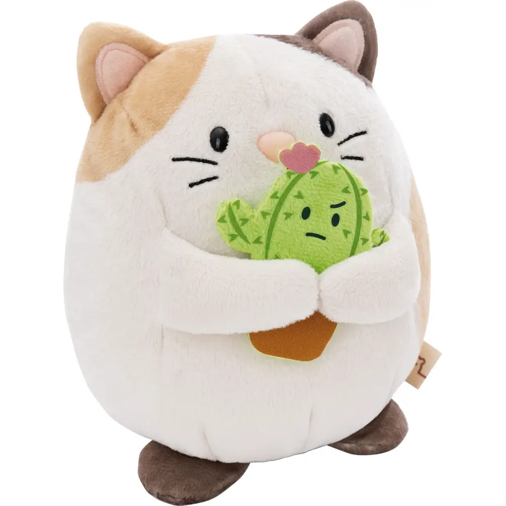 Nici Kuschelkatze Angy mit Kaktus - Plüschspielzeug 27 cm kawaii