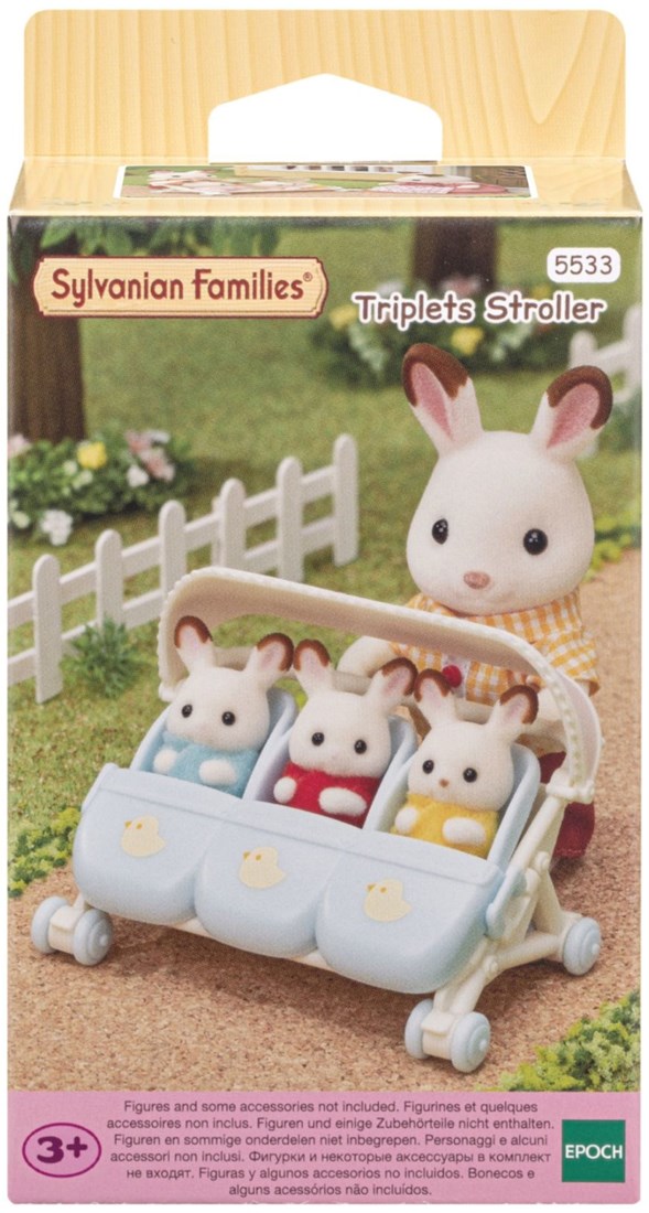 Sylvanian Families 5533 Drillings-Kinderwagen - Puppenhaus Spielset