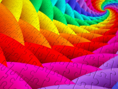Enjoy Puzzle Puzzle Gradient Rainbow Swirl - 1000 Teile buntes Puzzlevergnügen-2