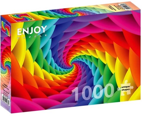 Enjoy Puzzle Puzzle Gradient Rainbow Swirl - 1000 Teile buntes Puzzlevergnügen