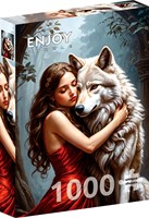 Enjoy Puzzle Puzzle Lady and the Wolf 1000 Teile Tiere