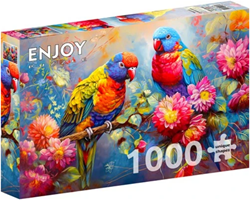 Enjoy Puzzle Puzzle Lovebirds Duet 1000 Teile bunte Kartonpuzzle