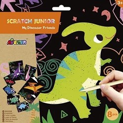 AVENIR Scratch Art – Dinosaurier