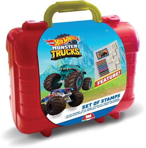 Hot Wheels Stempel- und Malkoffer kreatives Spielzeug rot-2