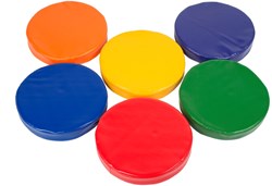 Spordas Balance Spielmatten Set aus 6 bunten Sound Pads
