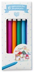 Djeco Gelstifte Set - feine Spitze 0,7 mm - kreatives Zeichnen