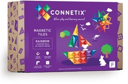 Connetix magnetisches Spielzeug Rainbow Starter Pack 60 Stück Bauset
