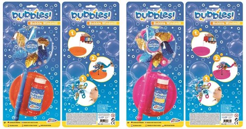 Creative Craft Group Seifenblasen Windmühle Spielzeug 100ml bunt