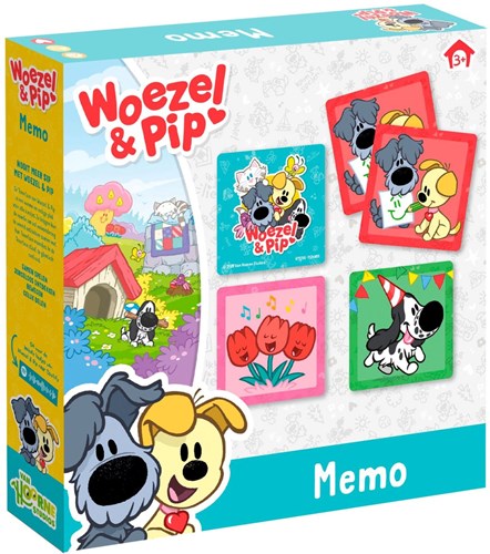 Bambolino Toys Memory-Spiel Woezel & Pip - pädagogisches Gedächtnisspiel für Kinder