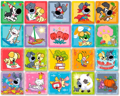 Bambolino Toys Memory-Spiel Woezel & Pip - pädagogisches Gedächtnisspiel für Kinder-2