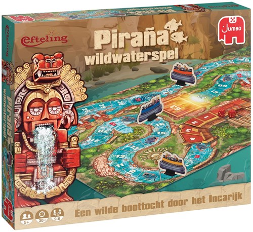 Brettspiel Efteling Gänsespiel Piraña Wildwasserabenteuer - klassisches Familienspiel