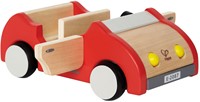 Hape Puppenhaus Familienauto |Holzpuppenhaus Autospielzeug, Schiebeauto Ausstattung für Puppenhaus Möbelset