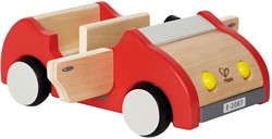 Hape Puppenhaus Familienauto |Holzpuppenhaus Autospielzeug, Schiebeauto Ausstattung für Puppenhaus Möbelset