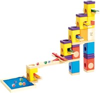 Hape E6012 - Music Motion, Quadrilla Kugelbahn, Konstruktionsspielzeug, mit Musikelementen, 97 teilig, aus Holz, ab 4 Jahren, mehrfarbig-3