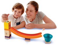 Hape E6023 - Mega Skatepark, Zubehör für Quadrilla Kugelbahnen, Murmel-Sprungchance, ab 4 Jahren, mehrfarbig-3