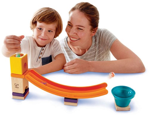 Hape E6023 - Mega Skatepark, Zubehör für Quadrilla Kugelbahnen, Murmel-Sprungchance, ab 4 Jahren, mehrfarbig-3