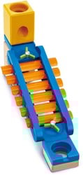 Hape 6022 - Klingender Spielplatz, Zubehör für Quadrilla Kugelbahnen, Xylophon-Rutsche, ab 4 Jahren, mehrfarbig