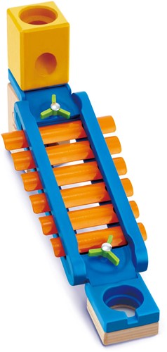 Hape 6022 - Klingender Spielplatz, Zubehör für Quadrilla Kugelbahnen, Xylophon-Rutsche, ab 4 Jahren, mehrfarbig