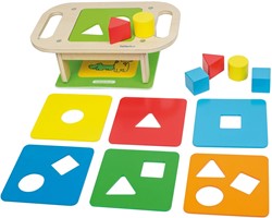 Beleduc Holz-Steckspiel pädagogisches Spielzeug für Kleinkinder