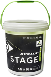 Dunlop Mini Tennis Balls - Green - 60 Ball Bucket