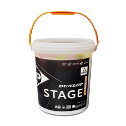 Dunlop Tennisbälle Mini Stage 2 Orange 60 Stück Bucket Tennis