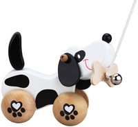 Classic World Holz Nachziehtier Hund - FSC Holzspielzeug Hund-2