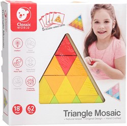 Classic World Holz Mosaikpuzzle Lernspielzeug 67 Teile