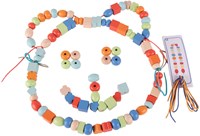 Classic World Holzperlen Set - buntes Bastelspielzeug für Kinder