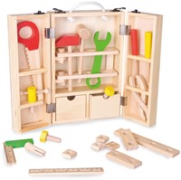Classic World Holz Werkzeugkoffer Spielzeug Set 35-teilig