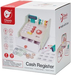Classic World Holzspielzeug Kasse - Lernspielzeug für Kinder