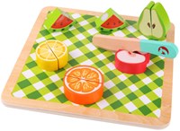 Classic World Holz Schneideobst Spielset - pädagogisches Rollenspiel-3