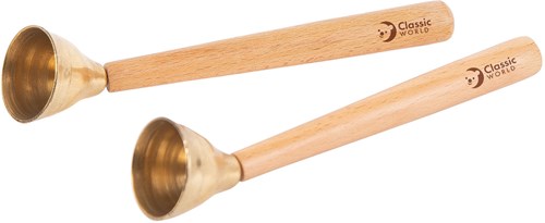 Classic World Holz Handglocken Musikspielzeug Set 2 Stück für Kinder
