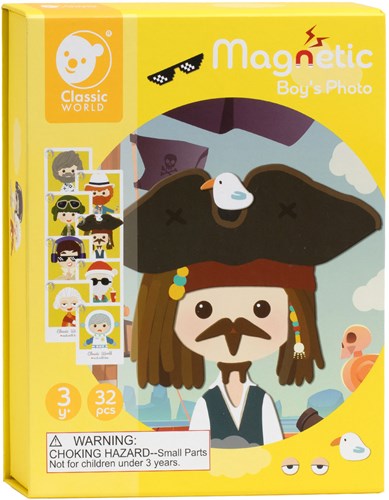 Classic World Magnetkoffer Gesichter - kreatives Kinderspiel ab 3 Jahren