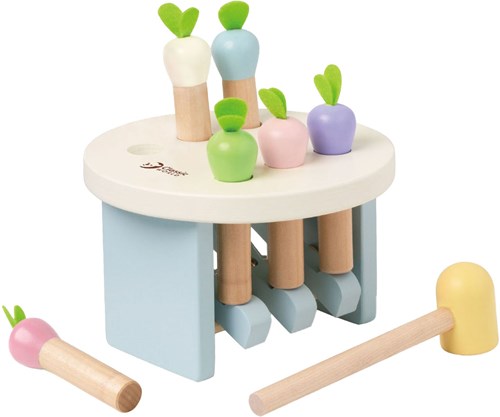 Classic World Holz Hammerbank Lernspielzeug - Karotten klopfen-2