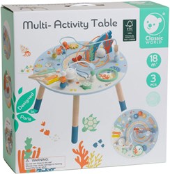 Classic World Holz Aktivitätstisch Unterwasserwelt - Lernspielzeug für Kinder