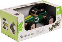 Classic World Holz-Rennauto Spielzeugauto Silverstone für Kinder