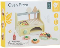 Classic World Holz Pizzaofen Spielset mit Zubehör für Kinder