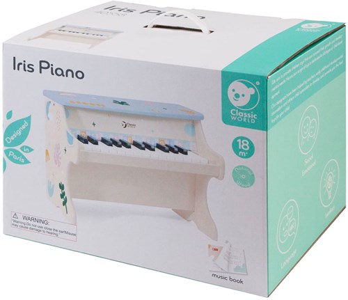 Classic World Holzpiano Iris - pädagogisches Musikinstrument für Kinder
