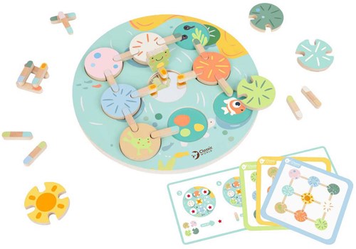 Classic World Holz Brettspiel Seerose Lernspielzeug für Kinder-2