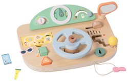 Classic World Holz Spielzeuglenkrad mit Zubehör für Kinder