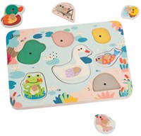 Classic World Holzpuzzle Teich Geräusche Lernspielzeug für Kinder-3