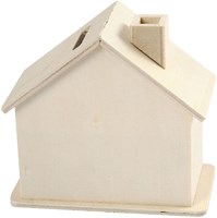 Creativ Company Holz Spardose Haus - Bastelspielzeug für Kinder-2