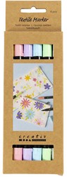 Creativ Company Textilstifte Pastellfarben 6er Set Stoff
